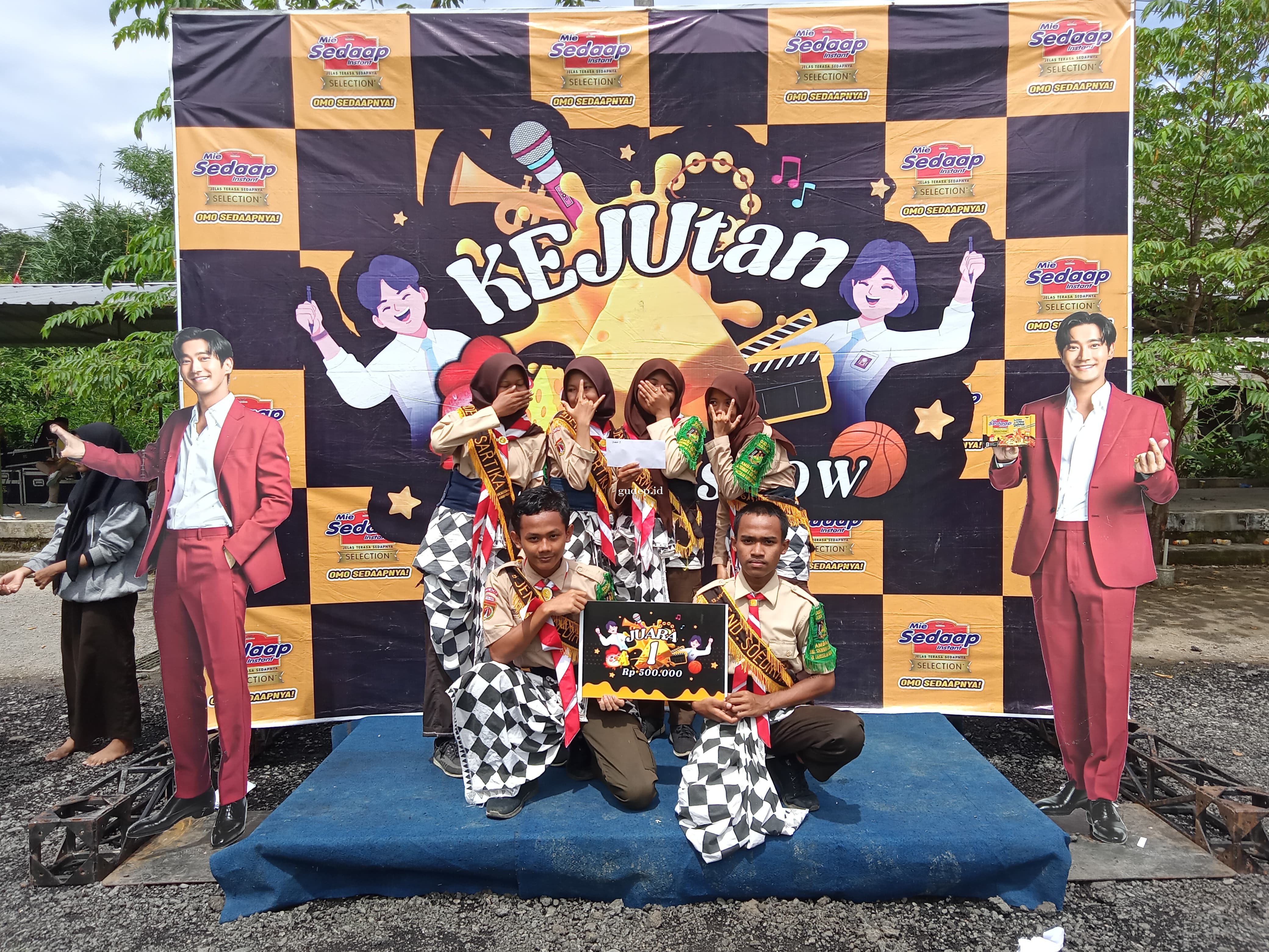 JUARA 1 DI BIDANG SEMAPHORE DANCE TINGKAT KWARRAN KARANGPUCUNG